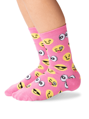 Hotsox Kid's Emoji Crew Socks