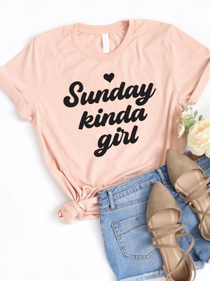 Sunday Kinda Girl Graphic Tee