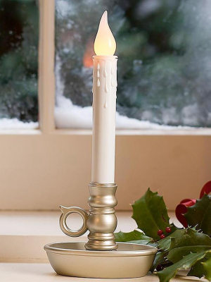 Plow & Hearth - Battery-operated Window Candle With Led Lights