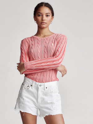 Cable-knit Cotton Sweater