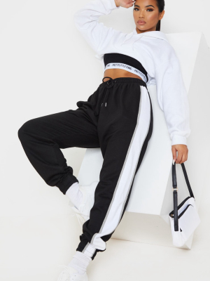 Black Multi Side Stripe Joggers