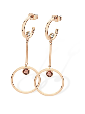 Open Hoop Earrings In Rose Gold