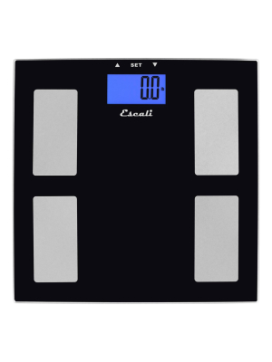 Goal Tracking Body Composition Bath Scale Black- Escali