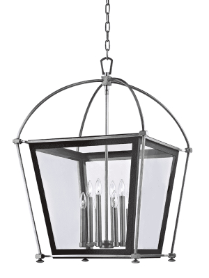 Hollis 8 Light Pendant Polished Nickel