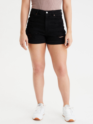 Ae Stretch Curvy Denim Mom Short