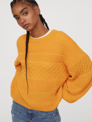 Textured-knit Sweater