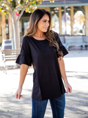 Solid Brooklyn  Top - Black