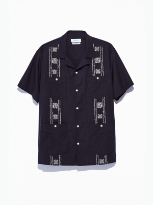 Uo ‘50s Guayabera Short Sleeve Button-down Shirt