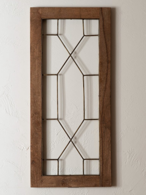 Barclay Wood & Brass Window Pane