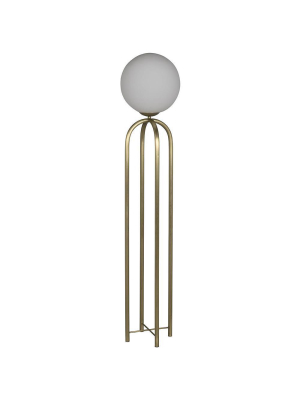 Noir Moriarty Gold Floor Lamp