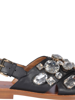 Marni Crystal Embellished Sandals