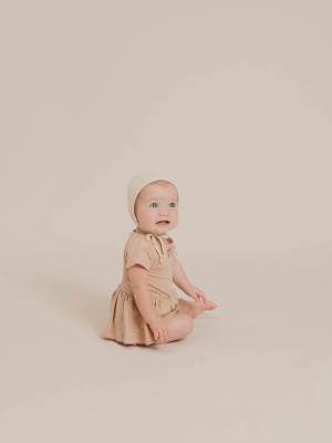 Quincy Mae Pointelle Skirted Onesie