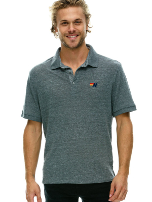 Aviator Nation Polo - Heather Grey