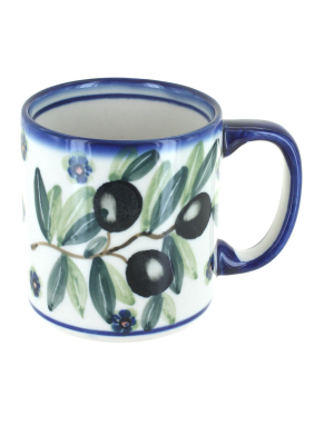 Blue Rose Polish Pottery Kalamata Coffee Mug