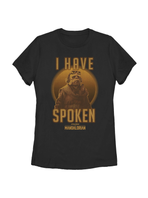 Women's Star Wars The Mandalorian Kuiil I Have Spoken T-shirt