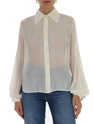 Saint Laurent Semi Sheer Shirt