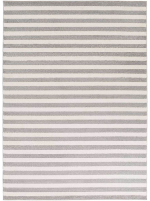 Horizon Lines Ivory/charcoal Area Rug