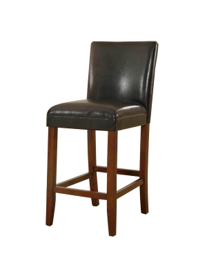 29" Faux Leather Barstool - Homepop