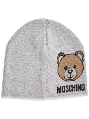 Moschino Teddy Bear Intarsia Beanie