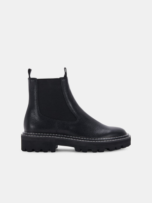 Moana Boots Black Leather