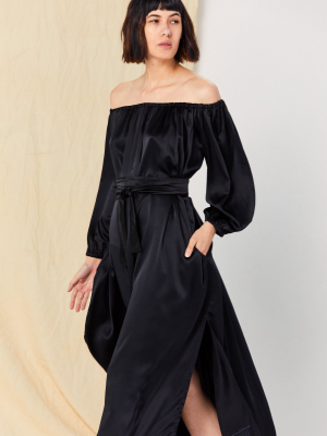 Cassatt Dress In Silk Charmeuse