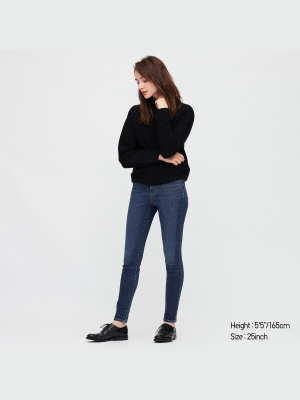 Women Ultra Stretch High-rise Ankle Jeans
