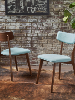 Set Of 2 Chazz Mid-century Dining Chair - Christopher Knight Home