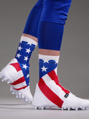Usa American Flag Spats / Cleat Covers