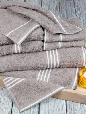 8pc Striped Bath Towel Set - Yorkshire Home