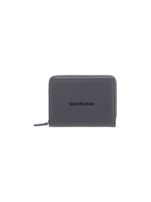 Balenciaga Cash Logo Compact Wallet