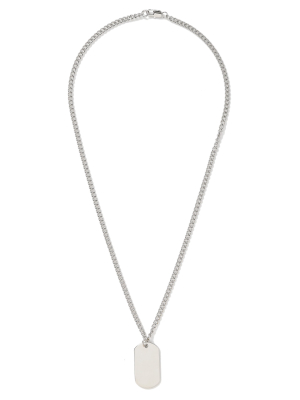 Silver Tag Necklace*