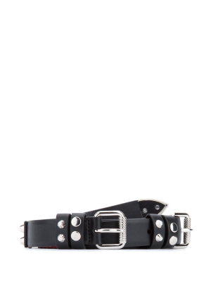 Prada Studs Embellished Belt