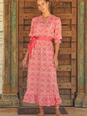 The Maeve Tea Dress | Coral