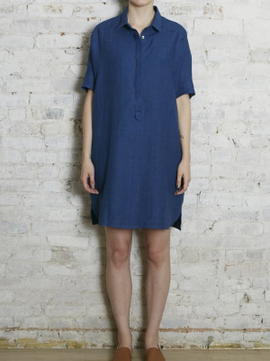 Indigo Tunic Shirt Dress