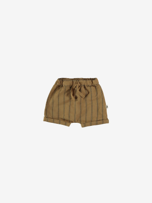 Kai Croata Linen Baby Shorts - Peanut