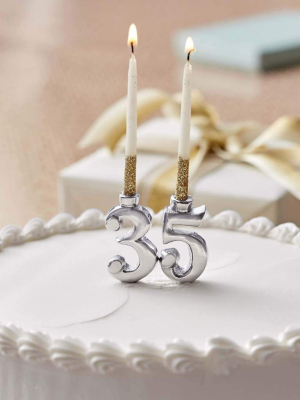 Number Candle Holder Set