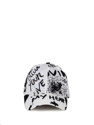 Dolce & Gabbana Text Printed Baseball Cap