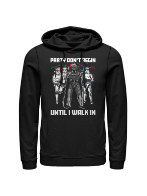 Men's Star Wars Christmas Dark Side Party Pull Over Hoodie