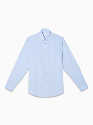 Regular Fit Herringbone Point Collar Performance Non-iron Dress Shirt