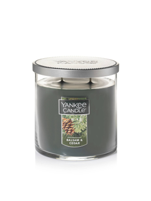 14.5oz Lidded Glass Jar 2-wick Balsam Cedar Candle - Yankee Candle