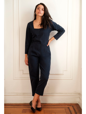 Navy Nia Jumpsuit