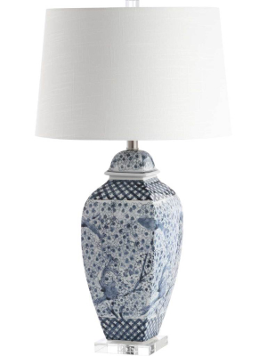 Brae Table Lamp Blue/white