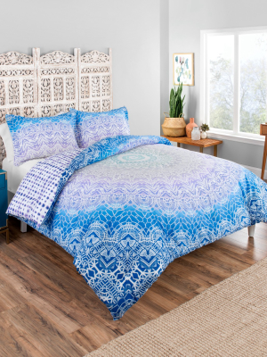 Sundial Reversible Comforter Set - Boho Boutique