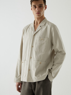 Camp Collar Cotton Shirt