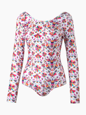 Laguna Rashguard Bodysuit - Rainbow Tapiz Print