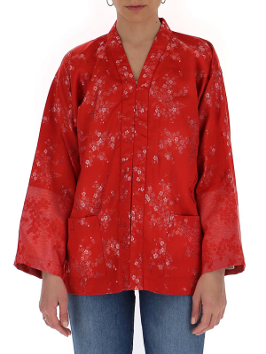 Comme Des Garçons Comme Des Garçons Floral Jacquard Blouse