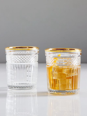 Radiant Cut Glassware (set Of 4)