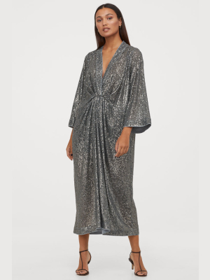 Sequined Kaftan Dress