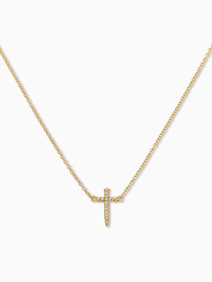 Simple Cross Necklace