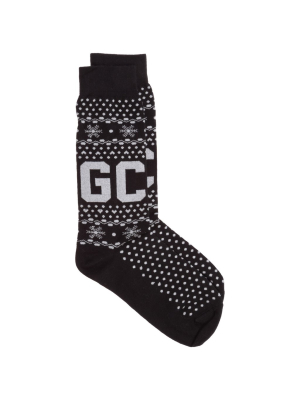 Gcds Logo Winter Socks